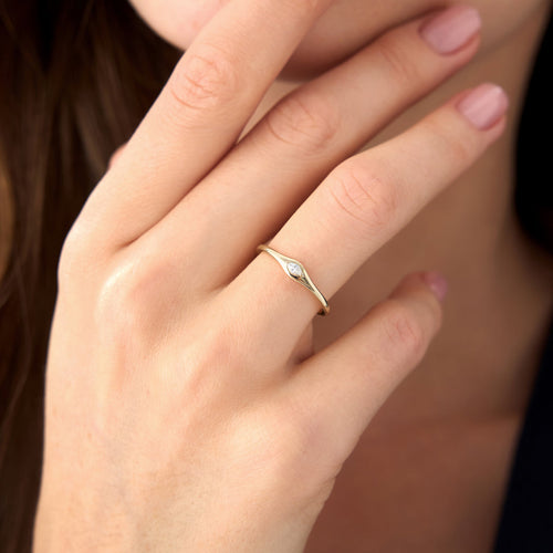 Veloura Eternal Spark Ring ( Gold Ring With Diamond )